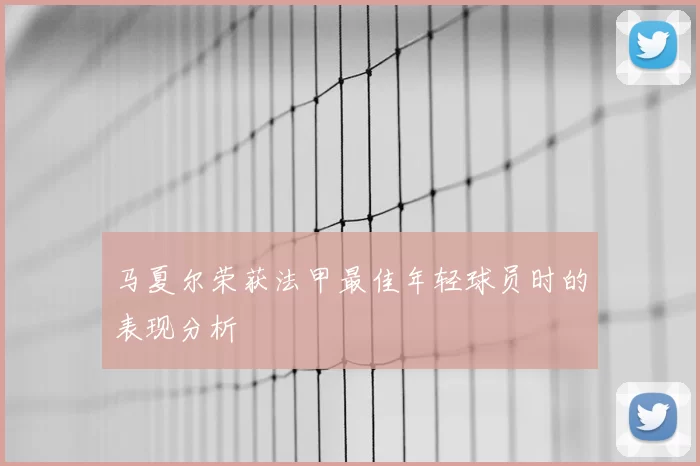 马夏尔荣获法甲最佳年轻球员时的表现分析
