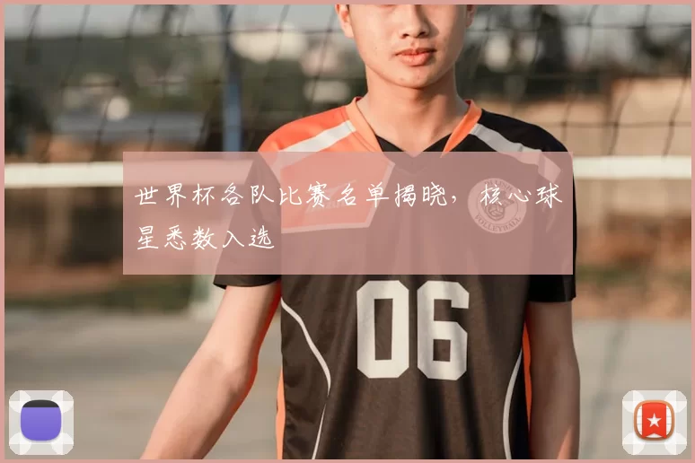 世界杯各队比赛名单揭晓，核心球星悉数入选