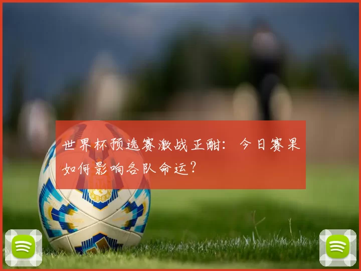 世界杯预选赛激战正酣:今日赛果如何影响各队命运?