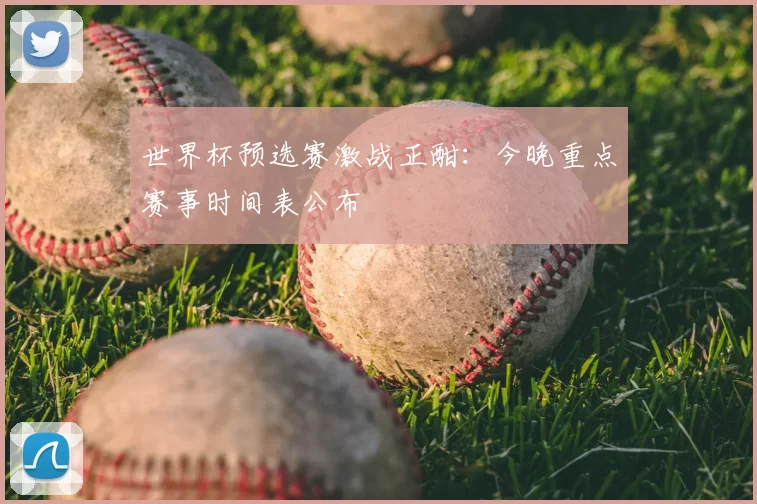 世界杯预选赛激战正酣：今晚重点赛事时间表公布